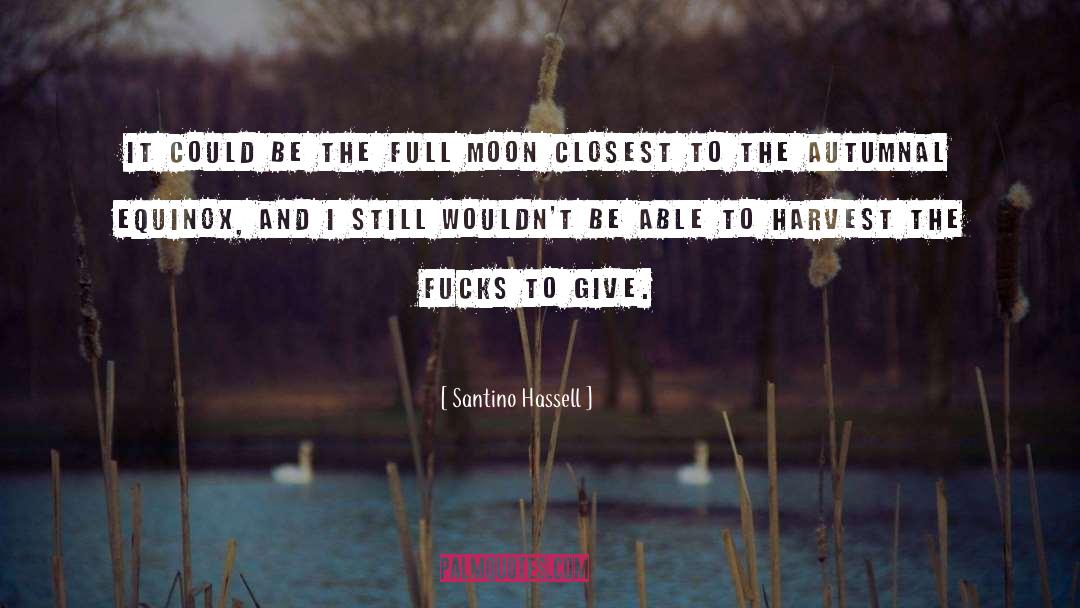 Santino Hassell Quotes: It could be the full