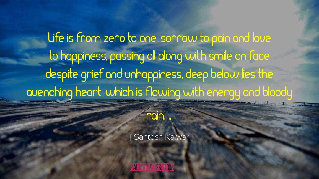 Santosh Kalwar Quotes: Life is from zero to