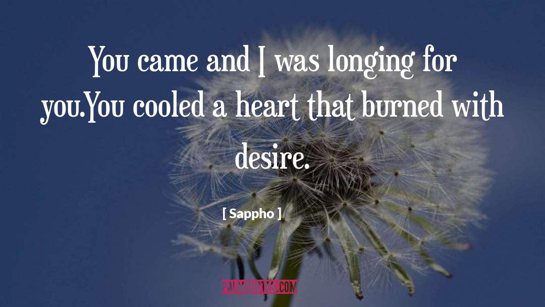 Sappho Quotes: You came and I was