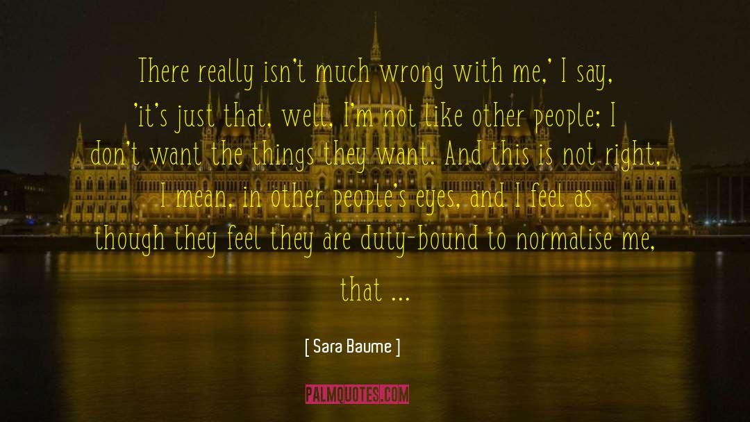 Sara Baume Quotes: There really isn't much wrong