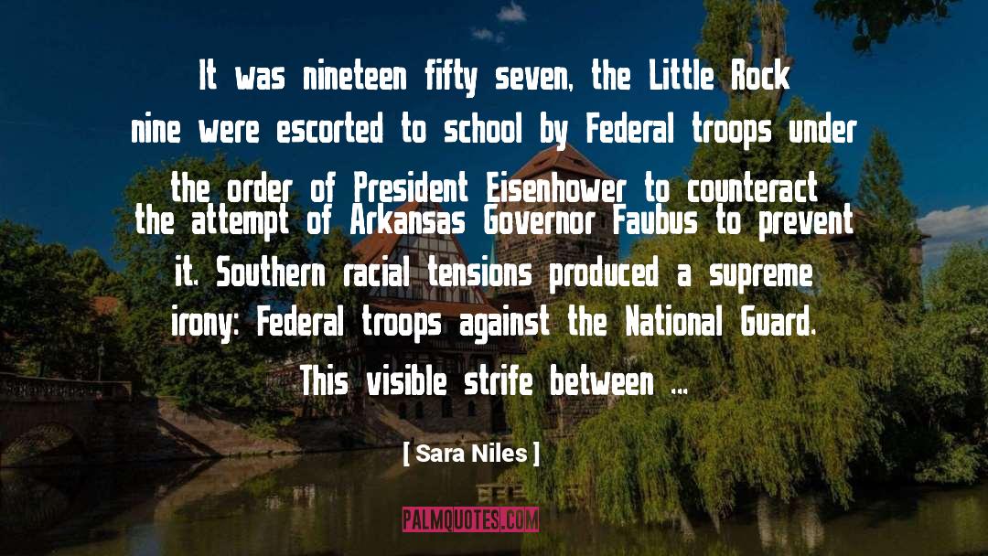 Sara Niles Quotes: It was nineteen fifty seven,