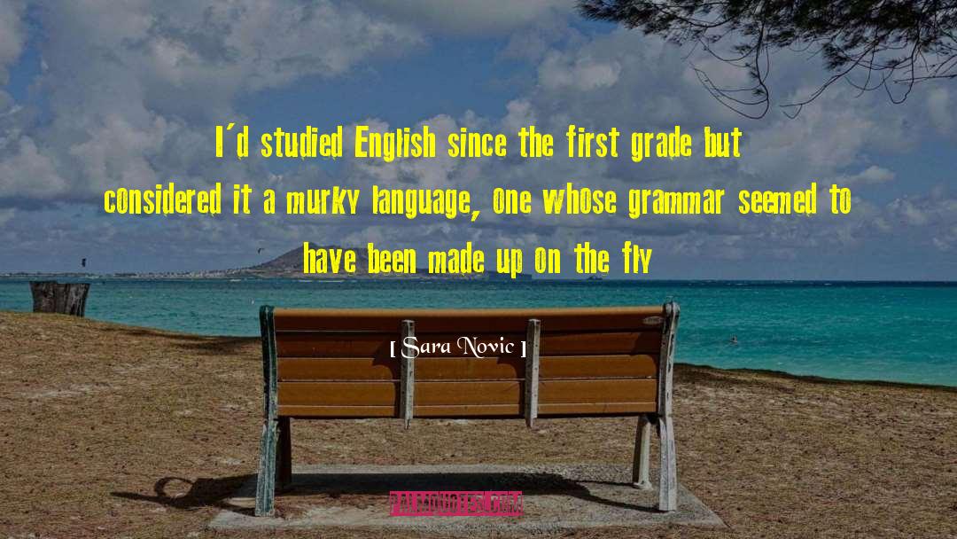Sara Novic Quotes: I'd studied English since the