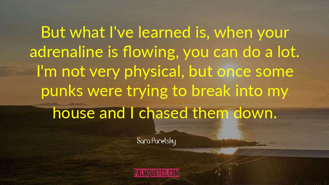 Sara Paretsky Quotes: But what I've learned is,