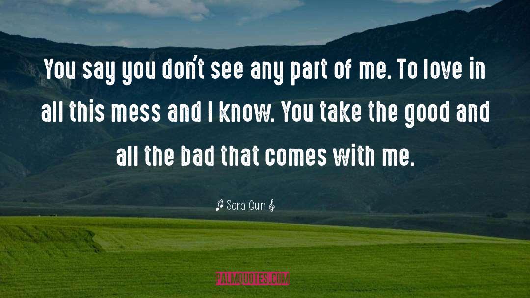 Sara Quin Quotes: You say you don't see