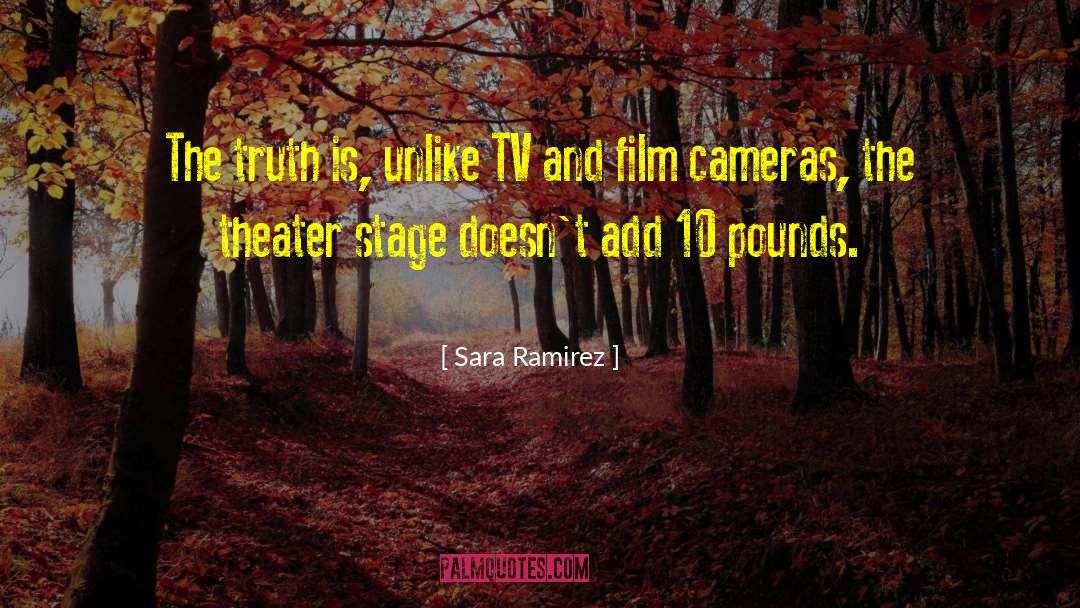 Sara Ramirez Quotes: The truth is, unlike TV