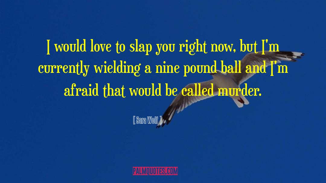 Sara Wolf Quotes: I would love to slap