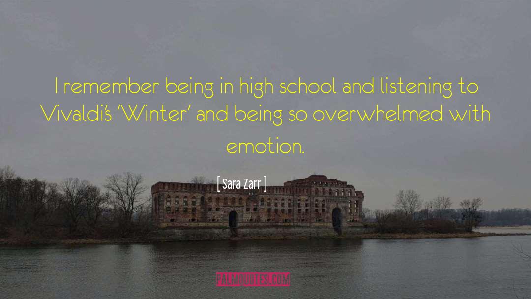 Sara Zarr Quotes: I remember being in high