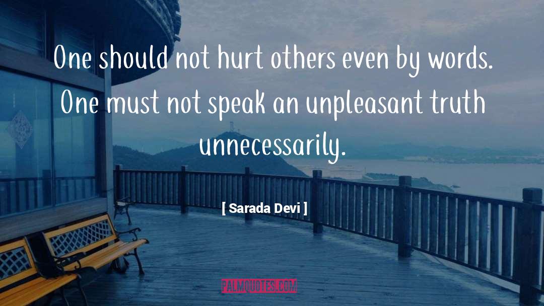 Sarada Devi Quotes: One should not hurt others