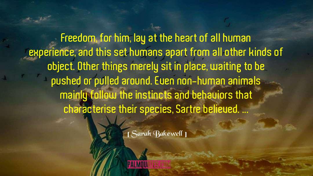 Sarah Bakewell Quotes: Freedom, for him, lay at