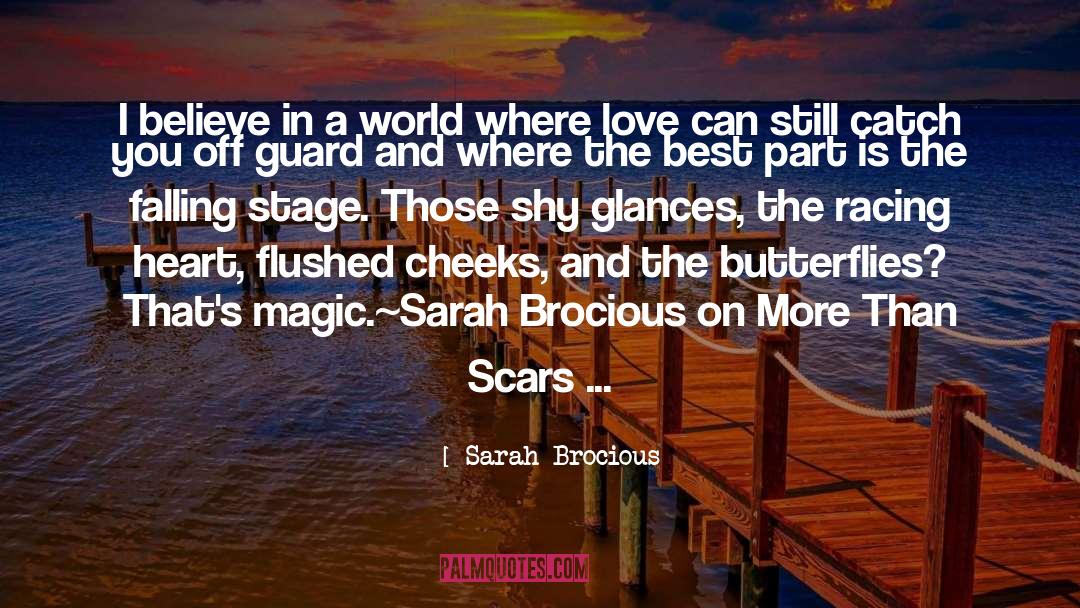 Sarah Brocious Quotes: I believe in a world