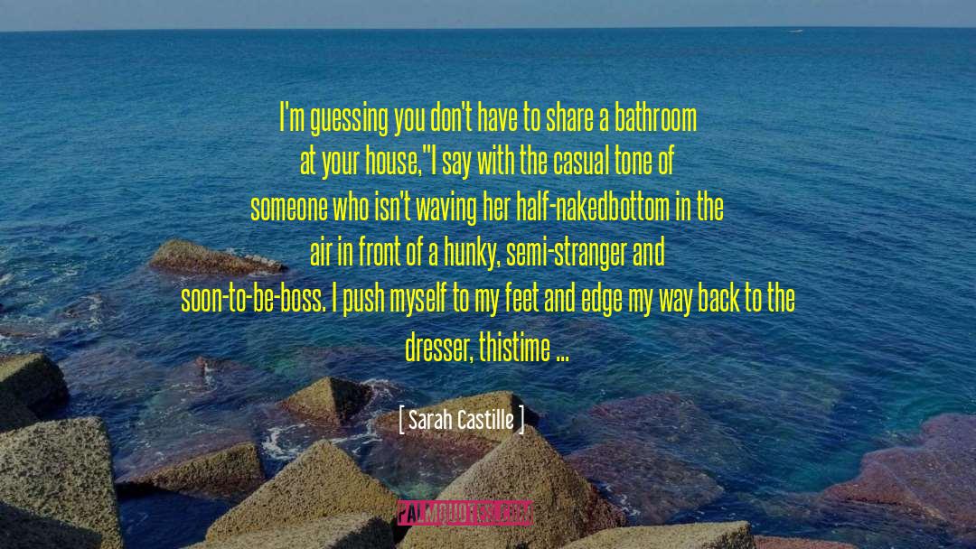 Sarah Castille Quotes: I'm guessing you don't have