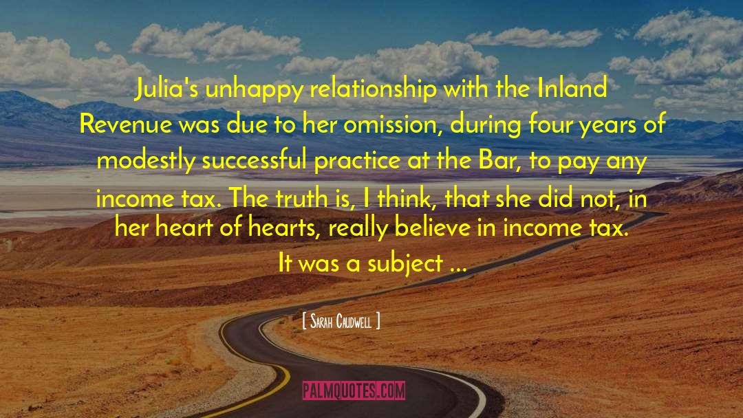 Sarah Caudwell Quotes: Julia's unhappy relationship with the