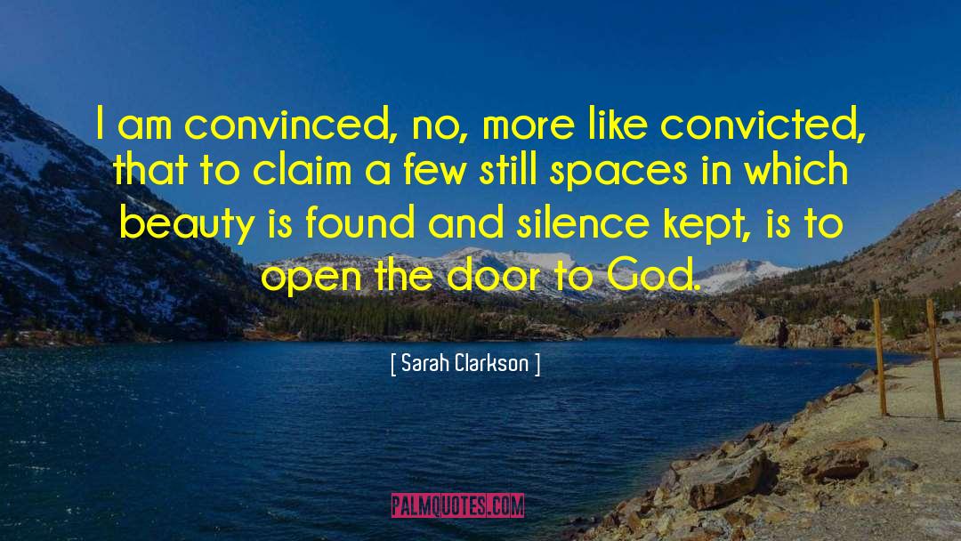Sarah    Clarkson Quotes: I am convinced, no, more