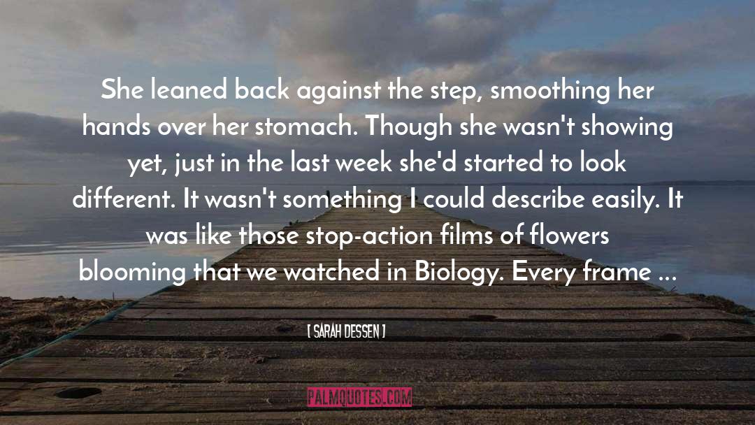 Sarah Dessen Quotes: She leaned back against the