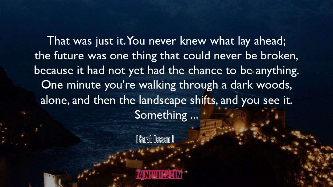 Sarah Dessen Quotes: That was just it. You