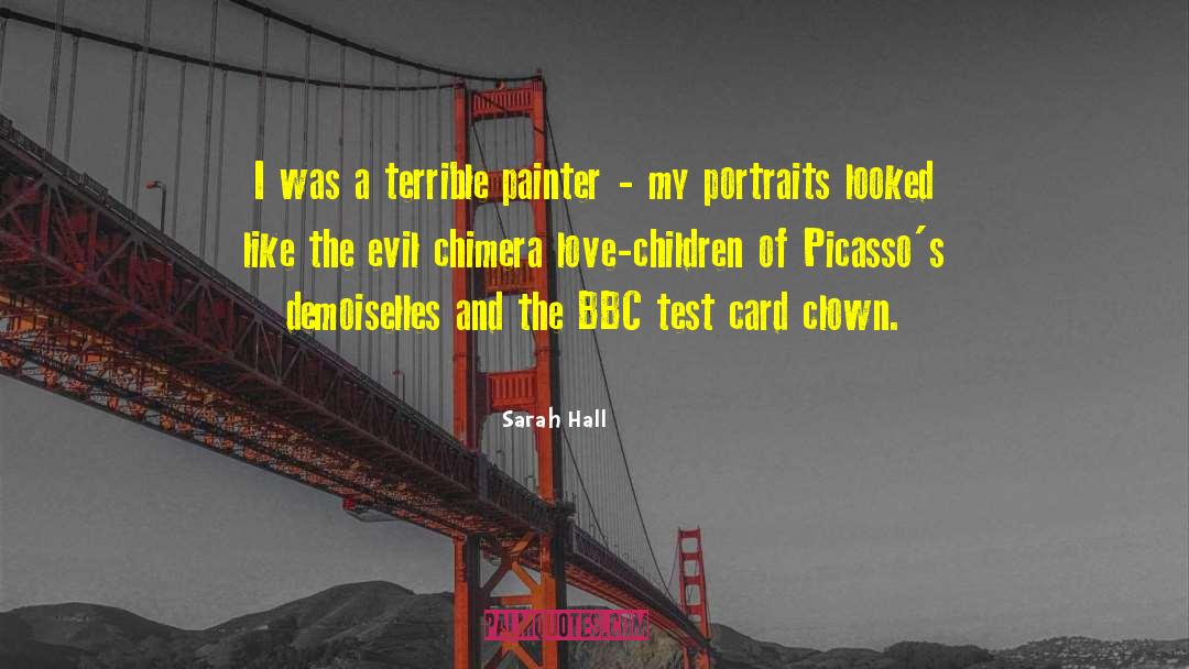 Sarah Hall Quotes: I was a terrible painter