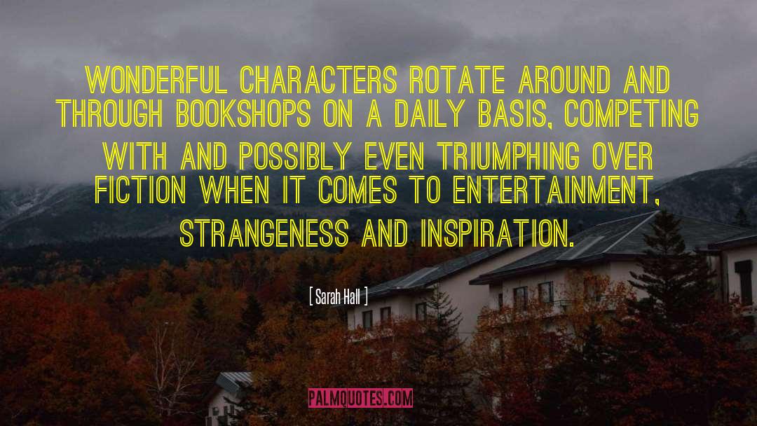 Sarah Hall Quotes: Wonderful characters rotate around and