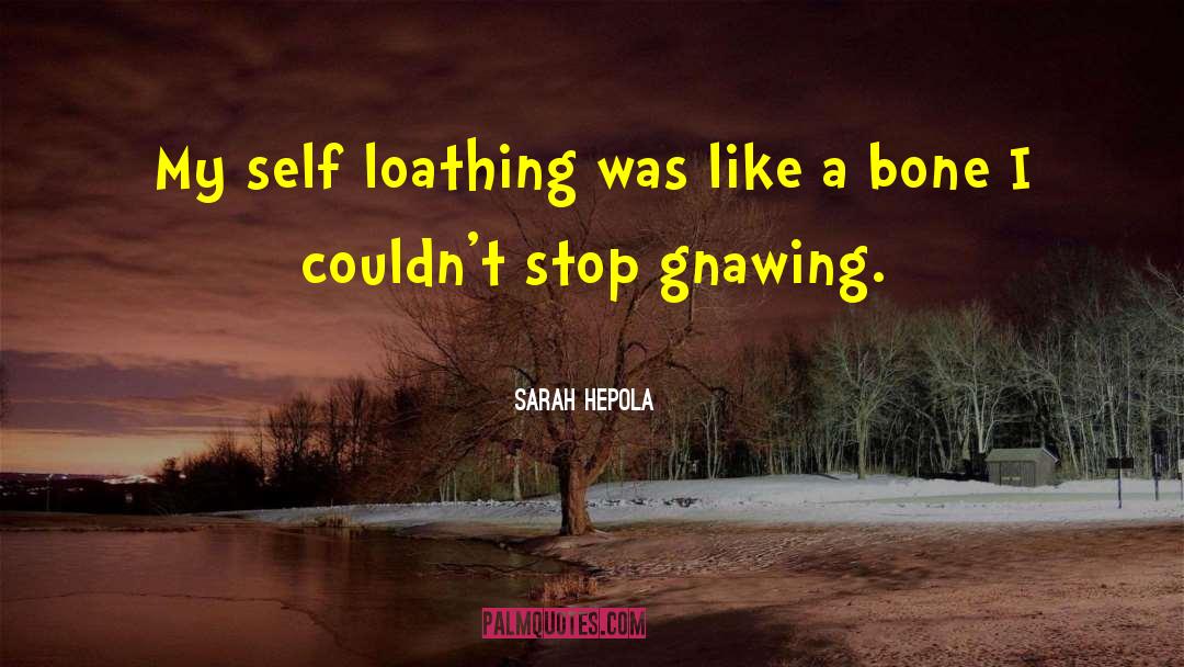 Sarah Hepola Quotes: My self loathing was like