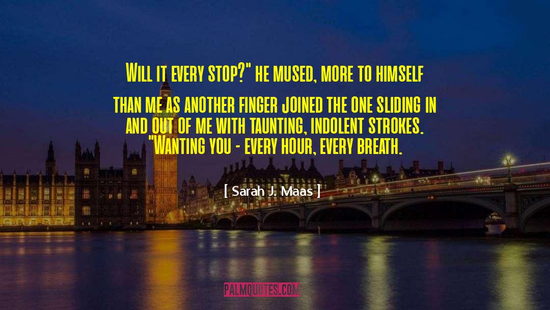 Sarah J. Maas Quotes: Will it every stop?