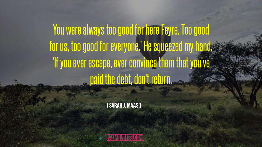 Sarah J. Maas Quotes: You were always too good