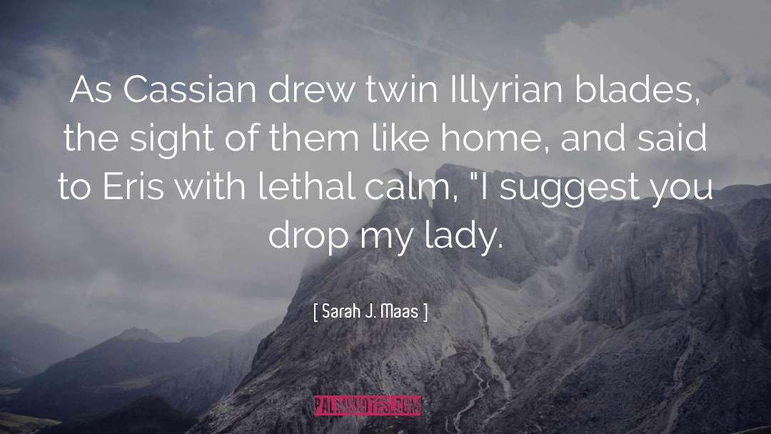 Sarah J. Maas Quotes: As Cassian drew twin Illyrian