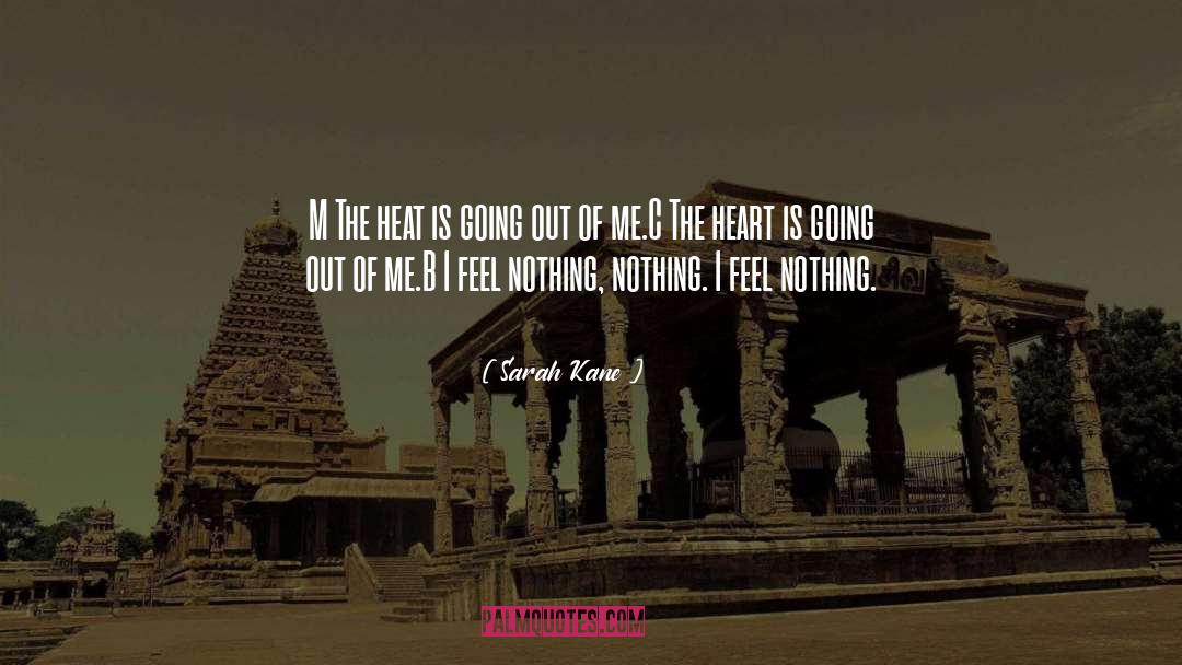 Sarah Kane Quotes: M The heat is going