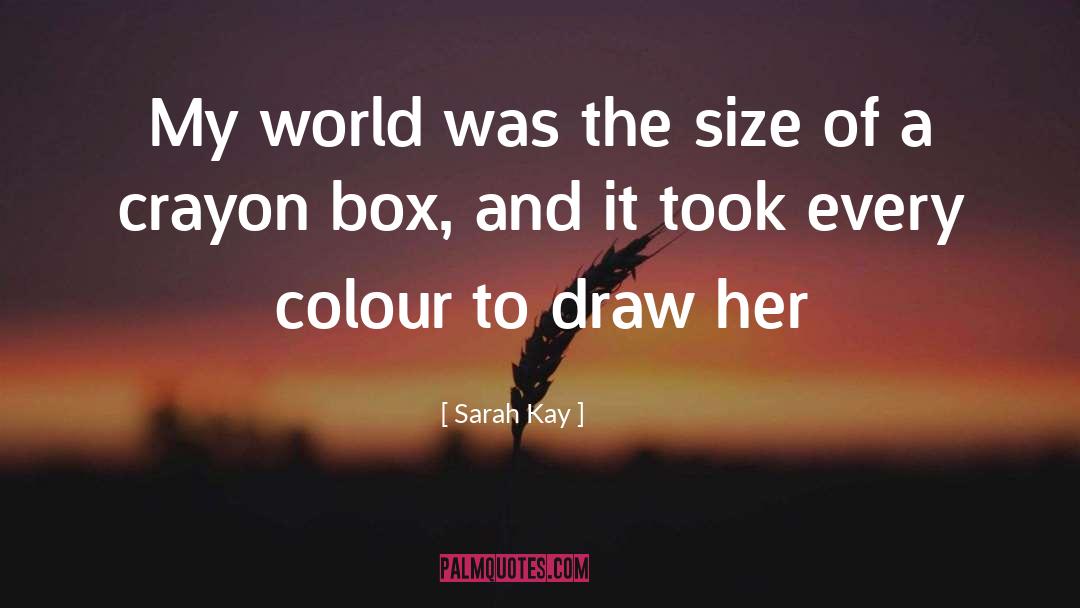 Sarah Kay Quotes: My world was the size