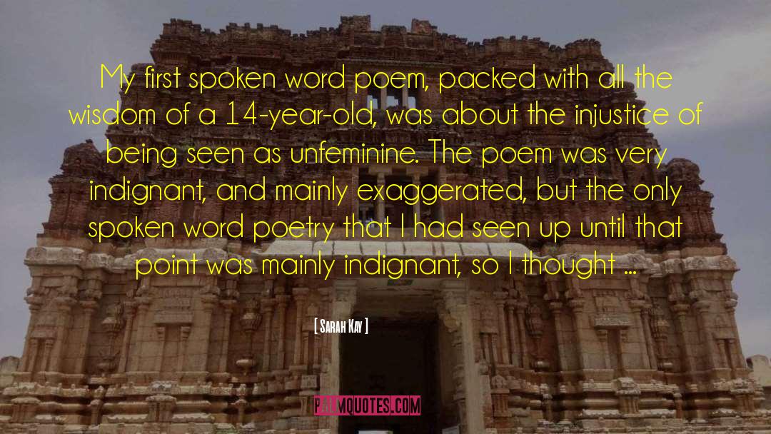 Sarah Kay Quotes: My first spoken word poem,