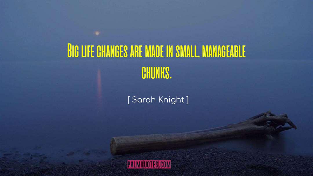 Sarah Knight Quotes: Big life changes are made