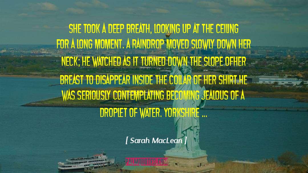 Sarah MacLean Quotes: She took a deep breath,