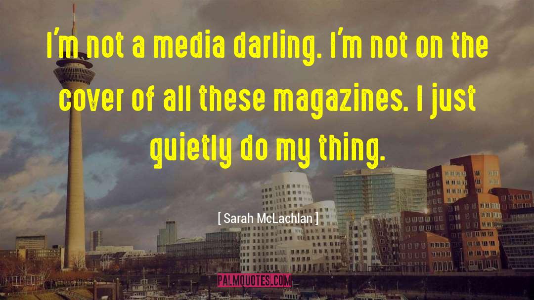 Sarah McLachlan Quotes: I'm not a media darling.