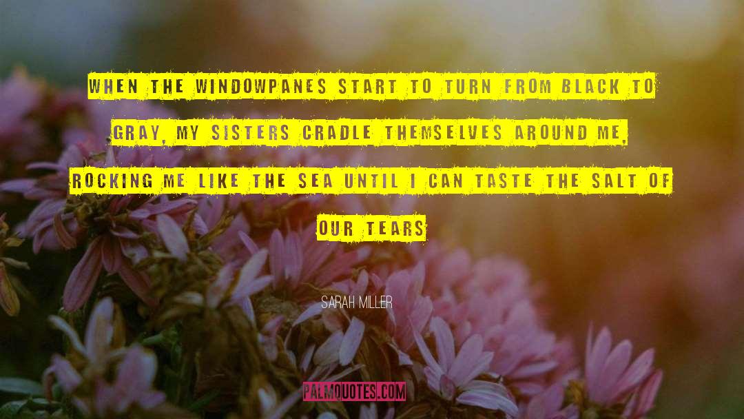 Sarah Miller Quotes: When the windowpanes start to