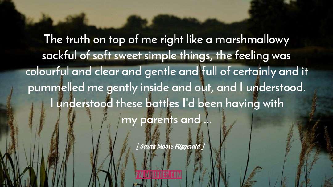 Sarah Moore Fitzgerald Quotes: The truth on top of