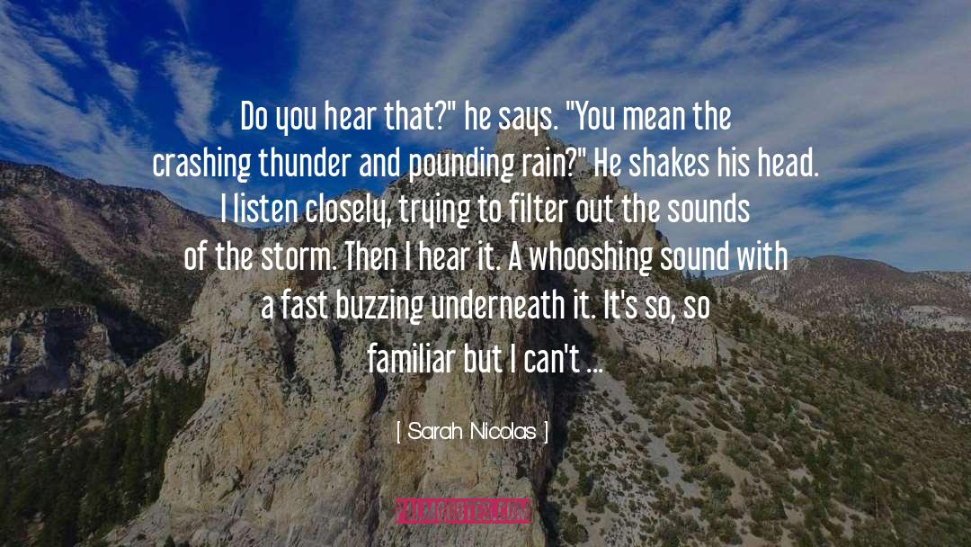 Sarah Nicolas Quotes: Do you hear that?