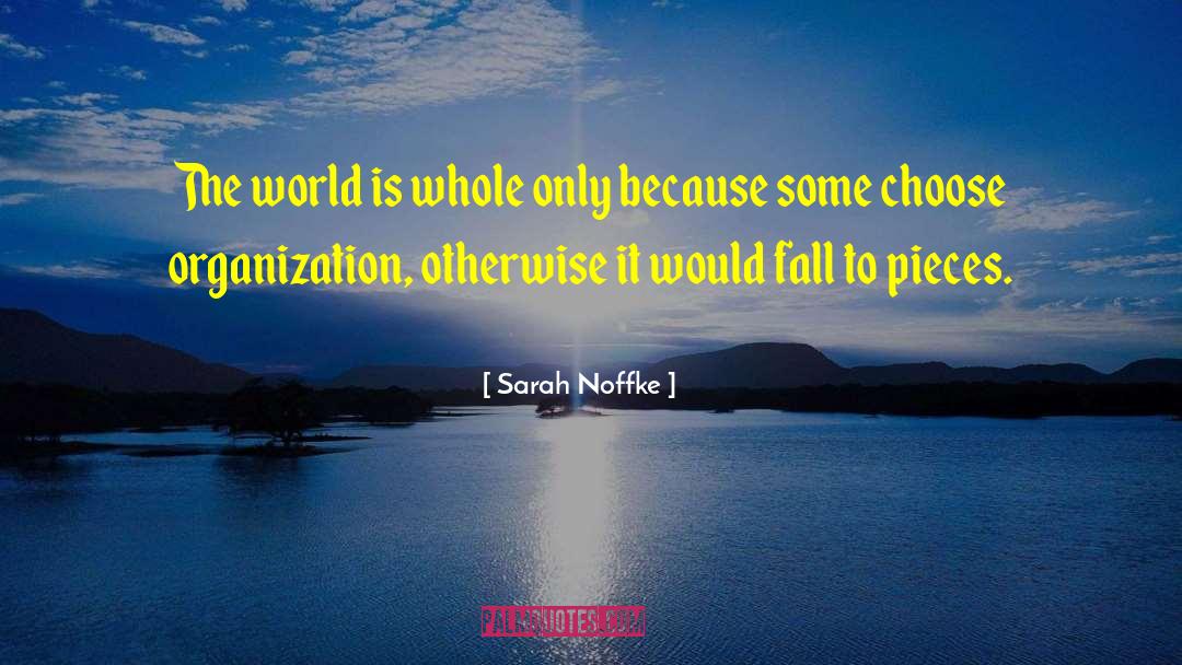 Sarah Noffke Quotes: The world is whole only