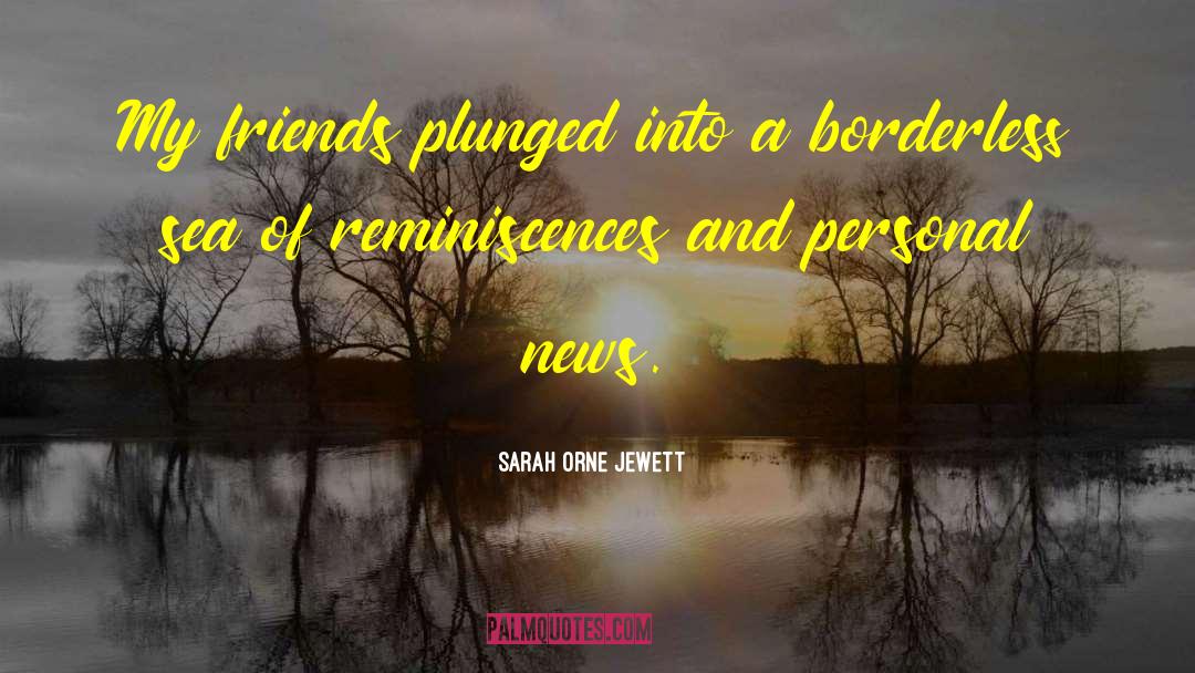 Sarah Orne Jewett Quotes: My friends plunged into a