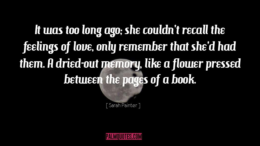 Sarah Painter Quotes: It was too long ago;