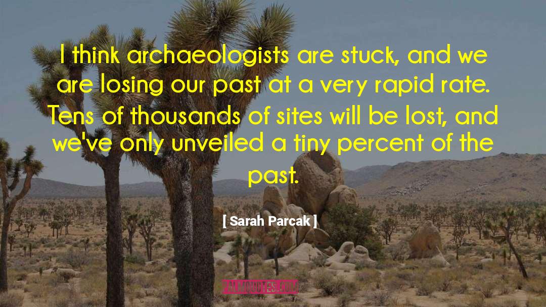 Sarah Parcak Quotes: I think archaeologists are stuck,