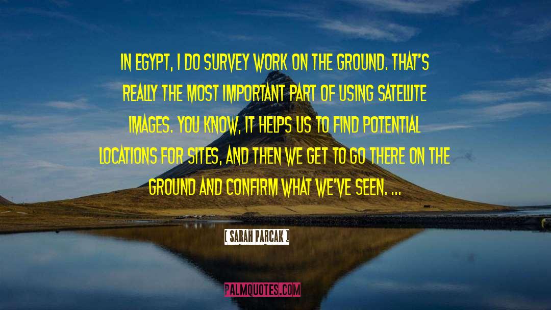 Sarah Parcak Quotes: In Egypt, I do survey