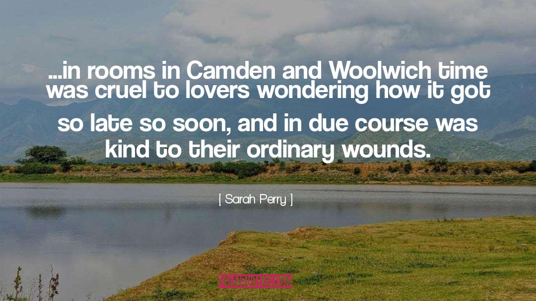 Sarah Perry Quotes: ...in rooms in Camden and