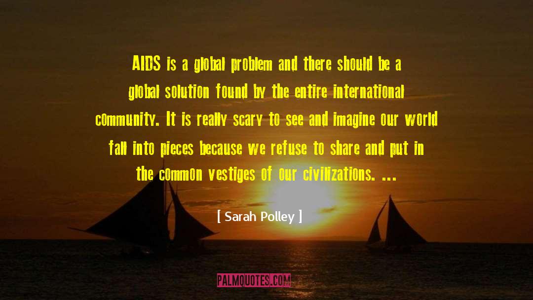 Sarah Polley Quotes: AIDS is a global problem