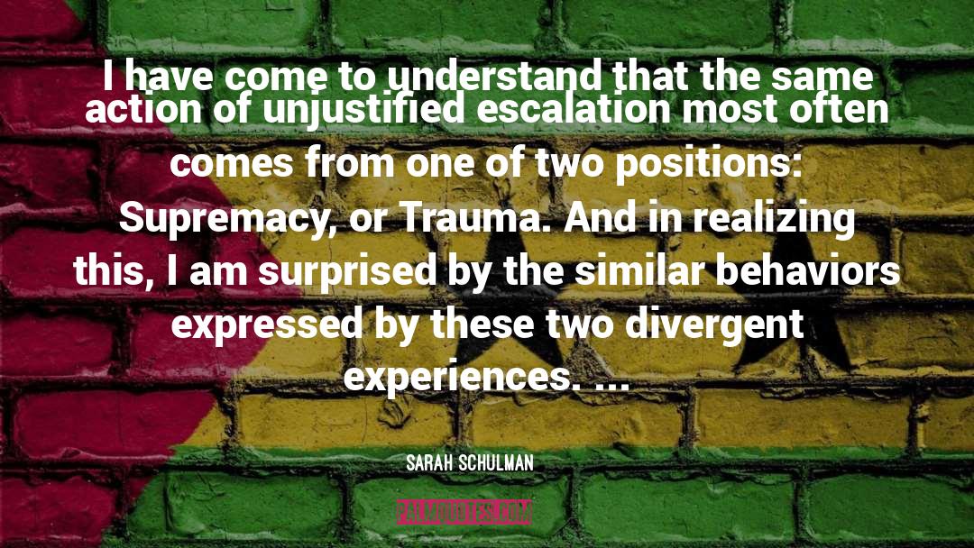 Sarah Schulman Quotes: I have come to understand