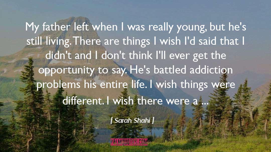 Sarah Shahi Quotes: My father left when I