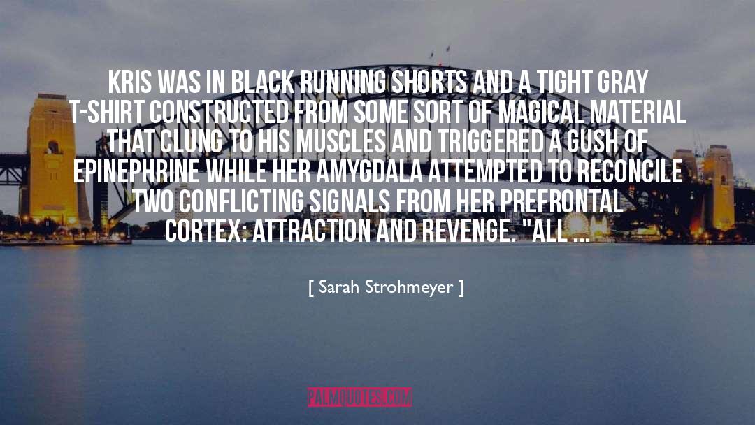 Sarah Strohmeyer Quotes: Kris was in black running