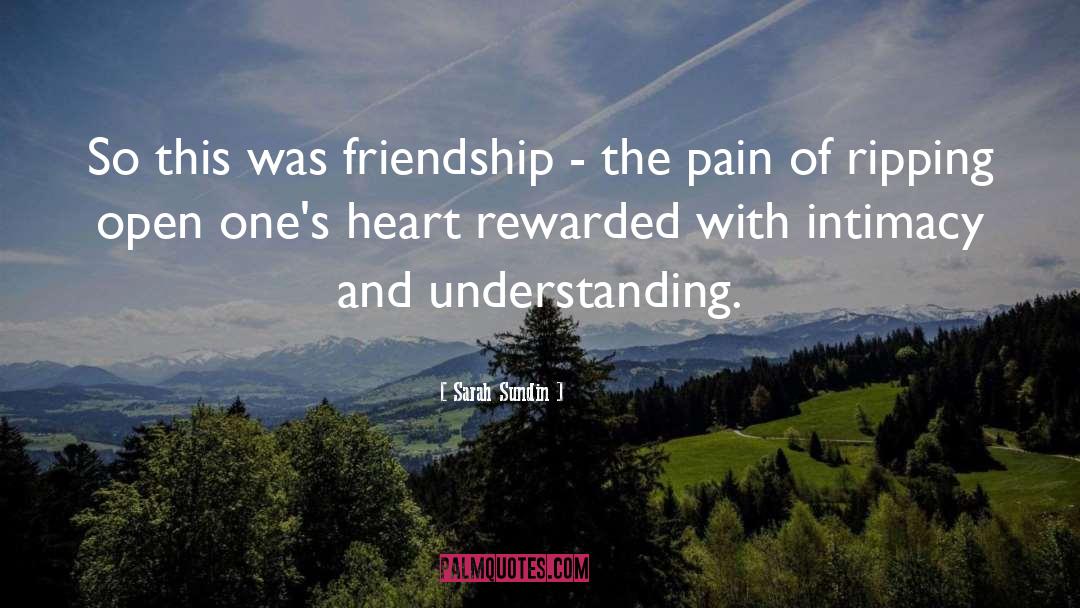 Sarah Sundin Quotes: So this was friendship -