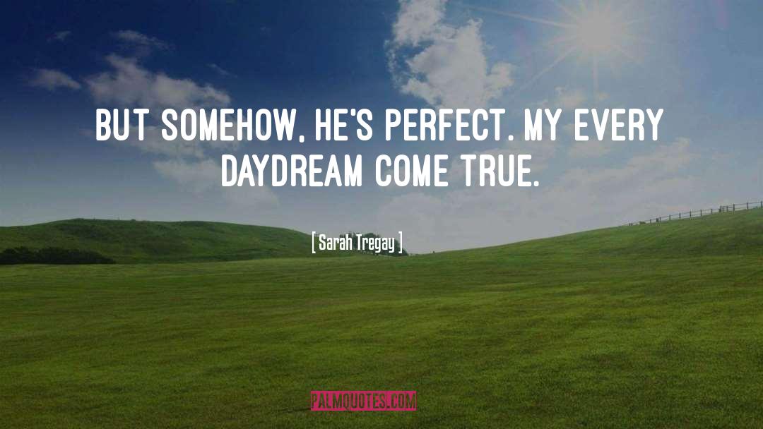 Sarah Tregay Quotes: But somehow, he's perfect. My