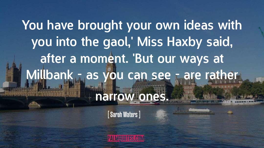 Sarah Waters Quotes: You have brought your own