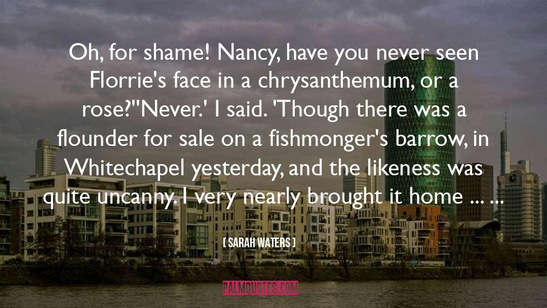 Sarah Waters Quotes: Oh, for shame! Nancy, have