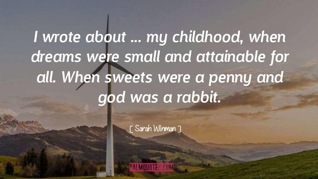 Sarah Winman Quotes: I wrote about ... my