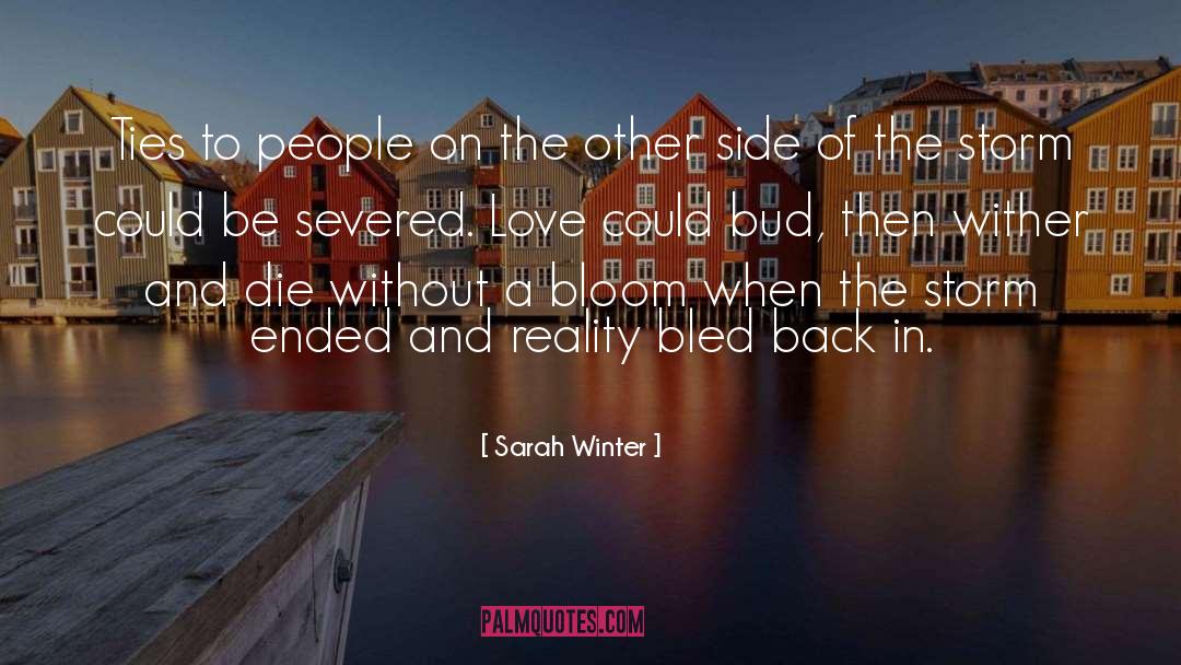 Sarah Winter Quotes: Ties to people on the